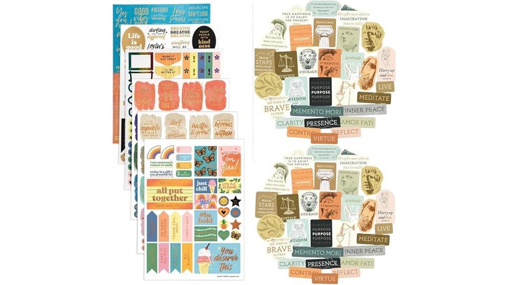motivational planner stickers pack