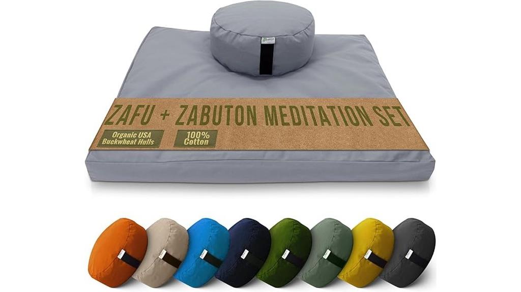 organic buckwheat meditation cushion