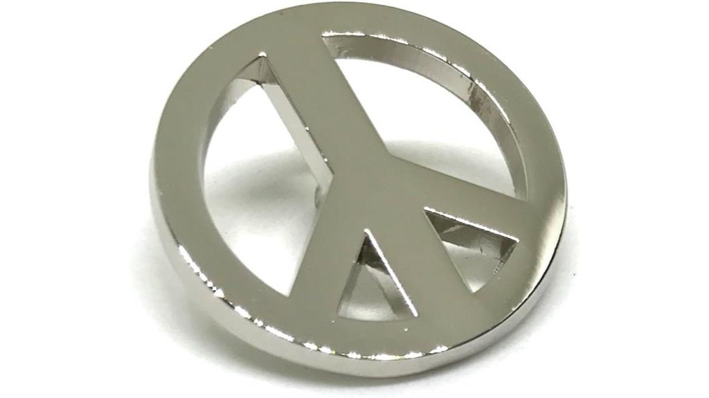 peace sign lapel pin