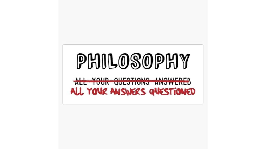 philosophy water bottle decal