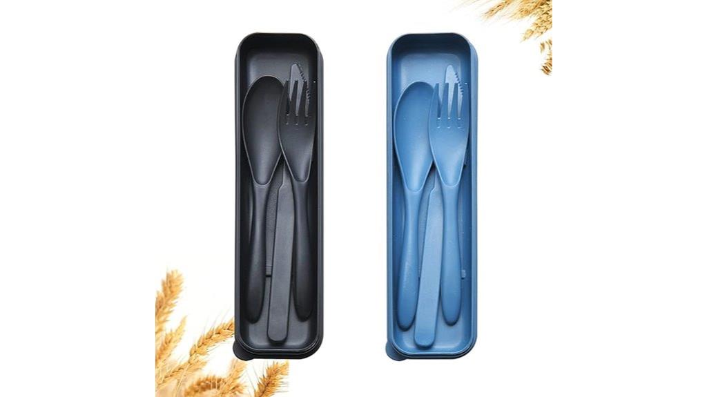 portable eco friendly cutlery set