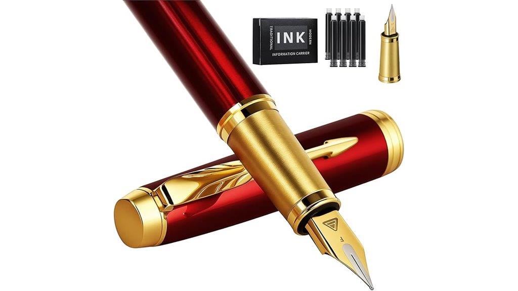 red luxury pen gift set