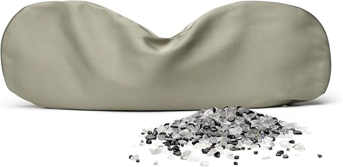 relaxing crystal eye pillow