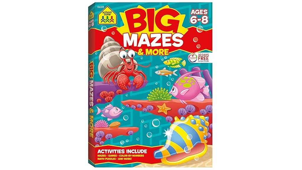 school maze workbook activities