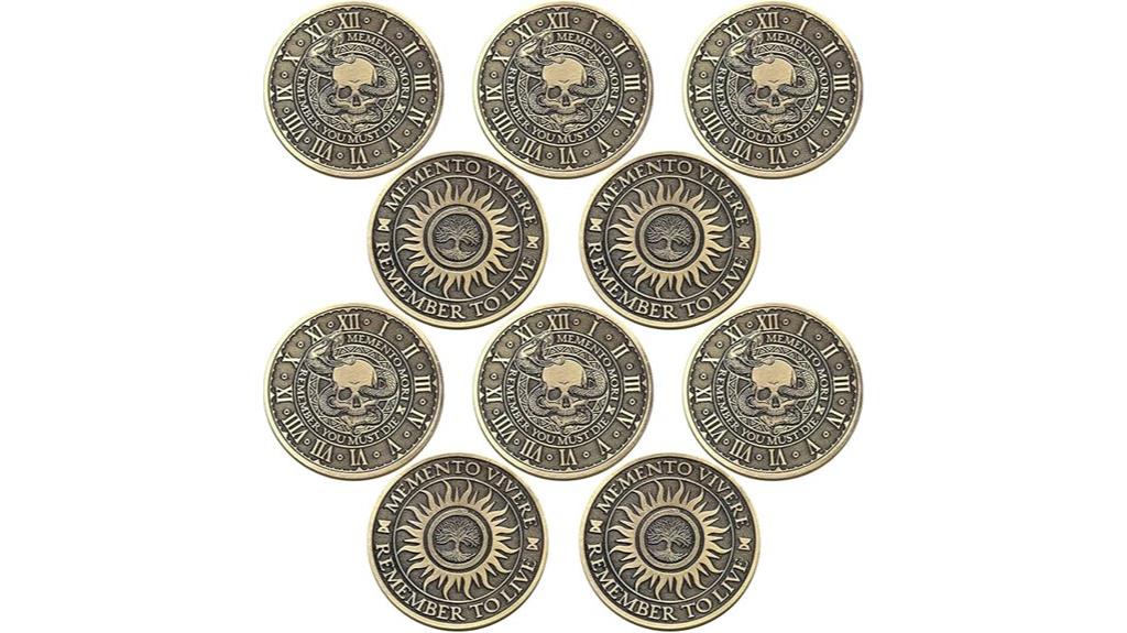 set of ten coins