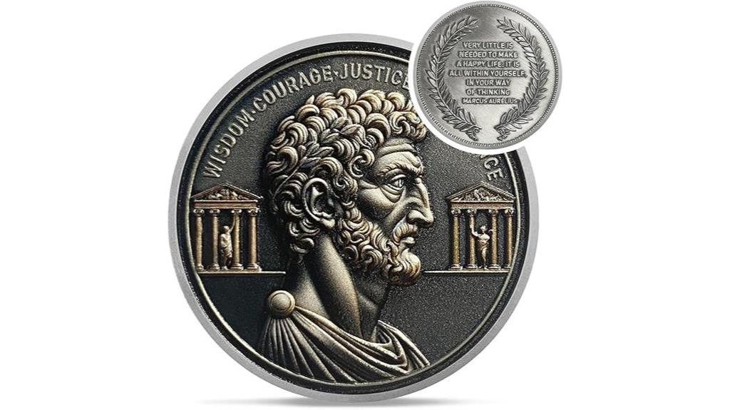 silver stoic virtues coin