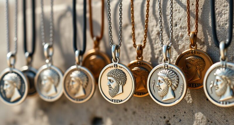 stoic coin pendant jewelry