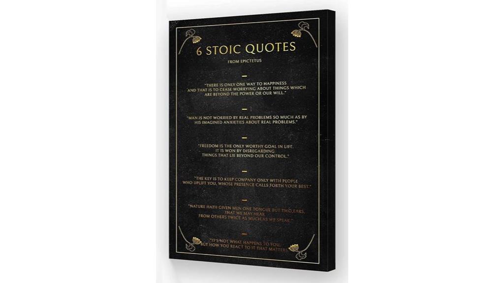 stoic quote wall art