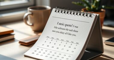 stoic quotes desk calendar