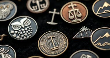 stoic virtue enamel pins
