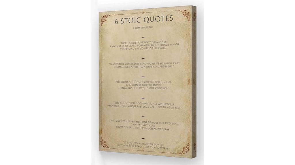 stoic wall art poster