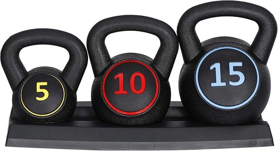 three kettlebell workout set