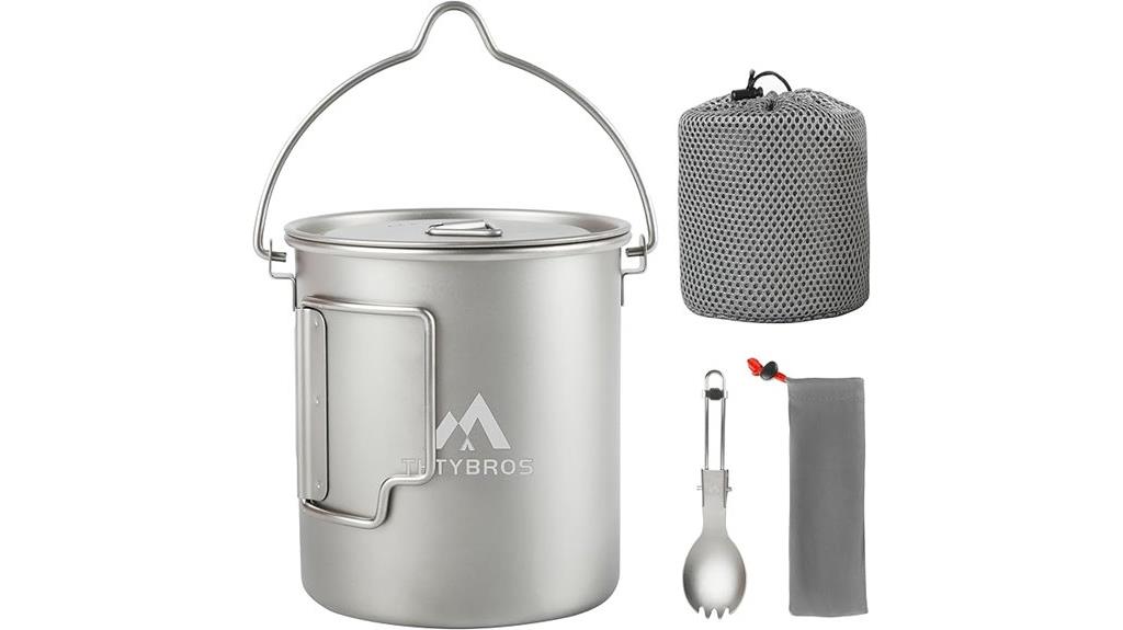 titanium 750ml mug set