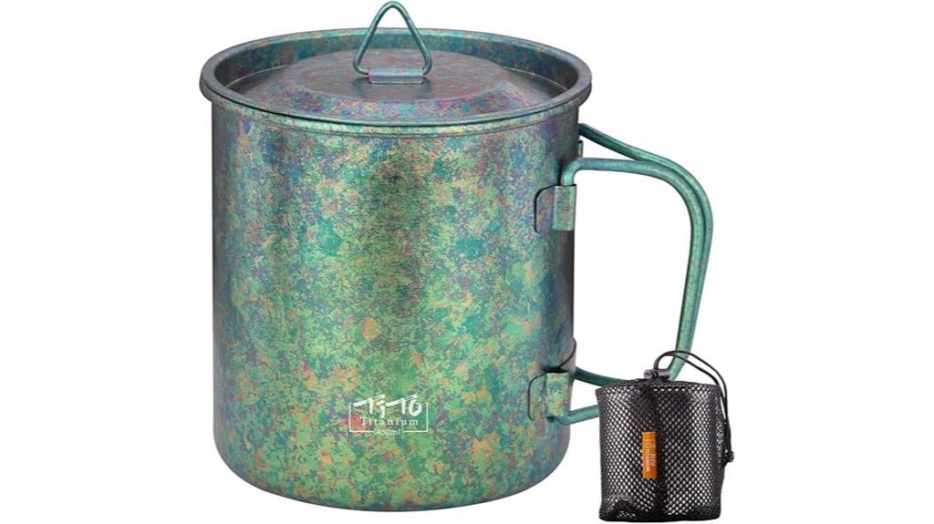 titanium camping cup set