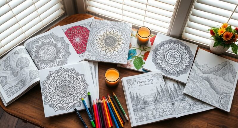 top adult coloring relaxation books