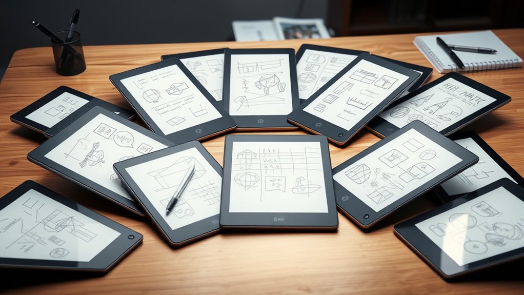 top e ink writing tablets