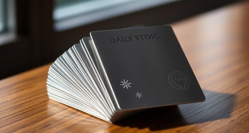 top metal stoic card decks