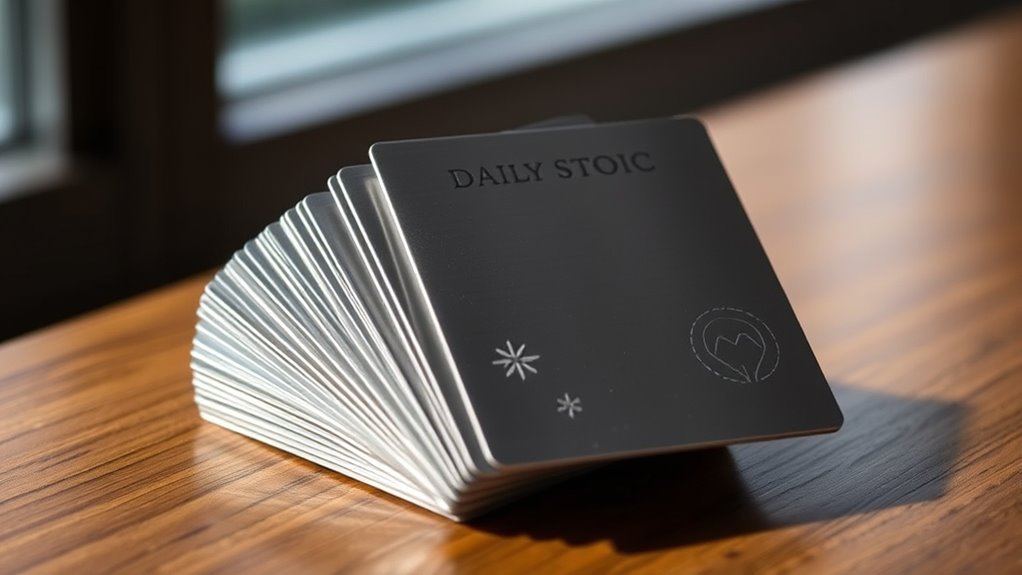 top metal stoic card decks