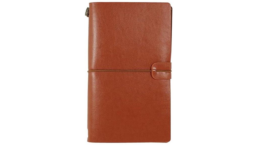 travel journal with nutmeg cover