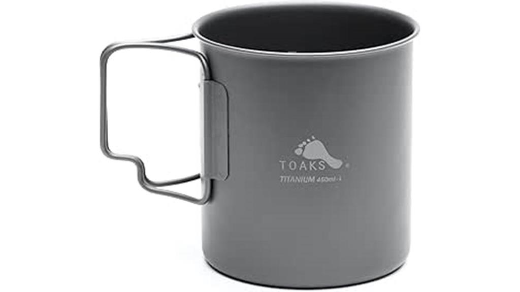 ultralight titanium camping mug