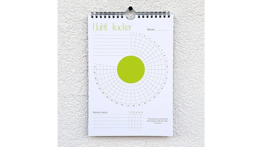 undated silver spiral calendar