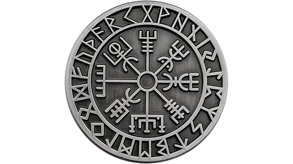 viking compass nordic lapel