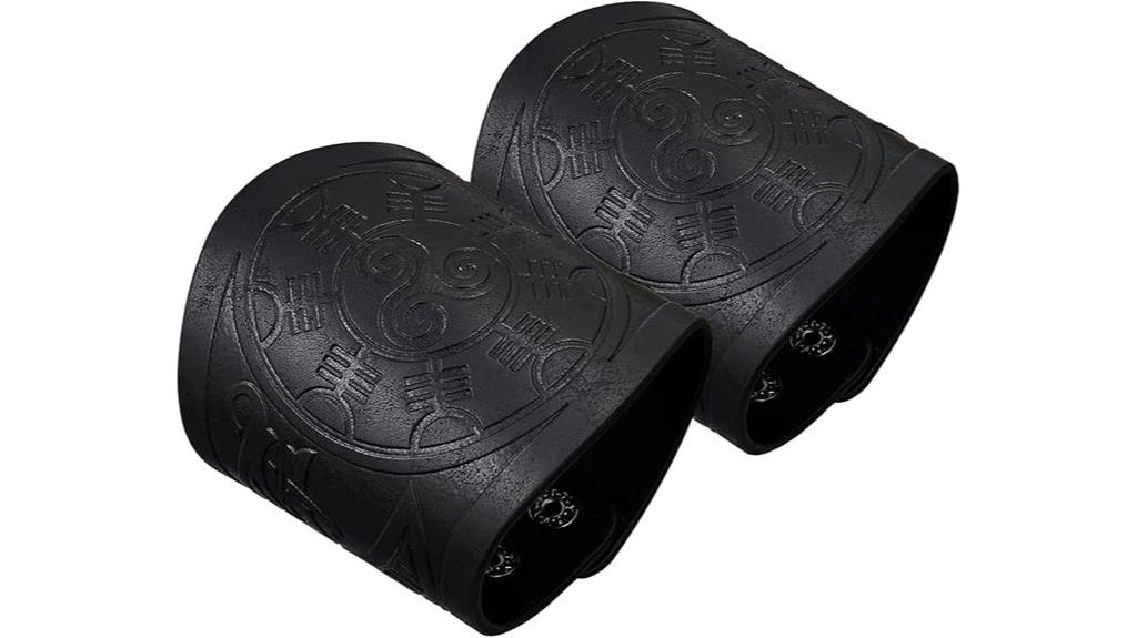 viking faux leather cuffs