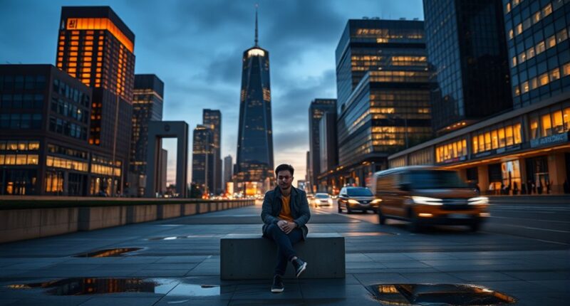 calm amidst city chaos