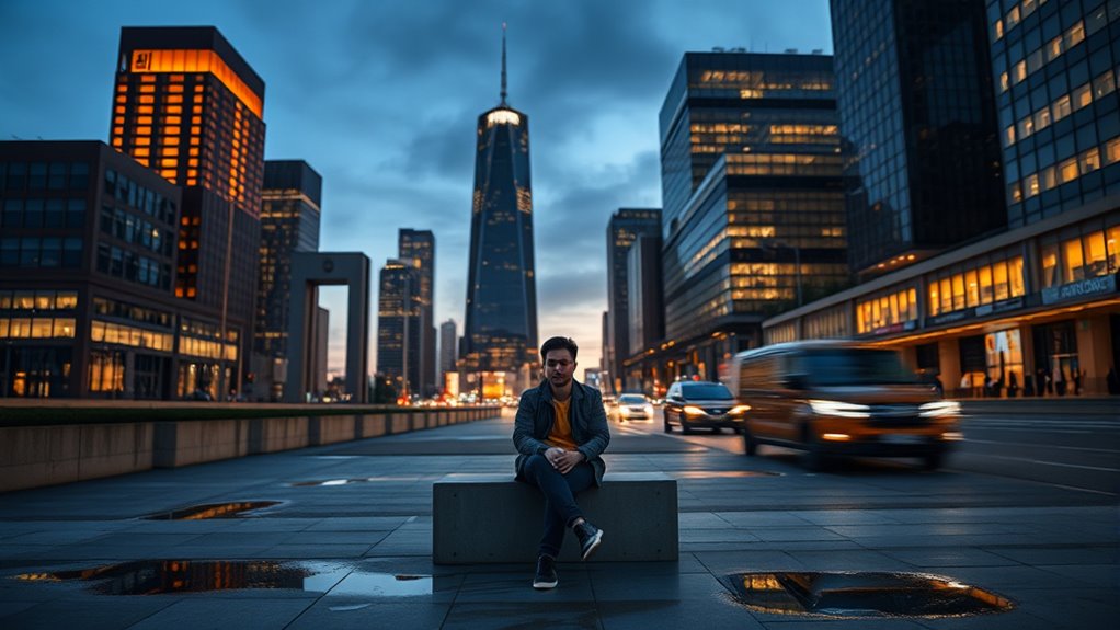 calm amidst city chaos