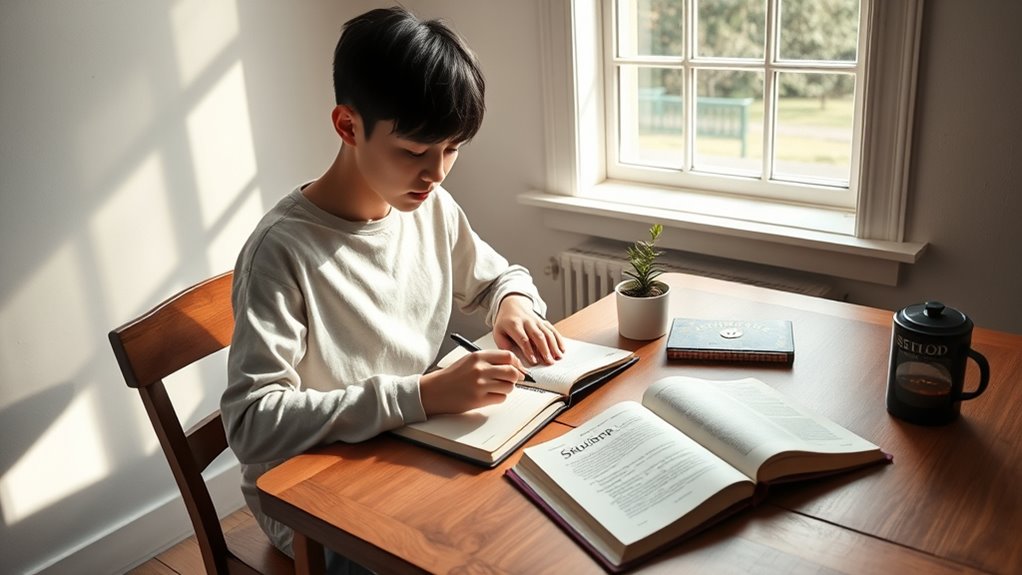 calm focused student mindset