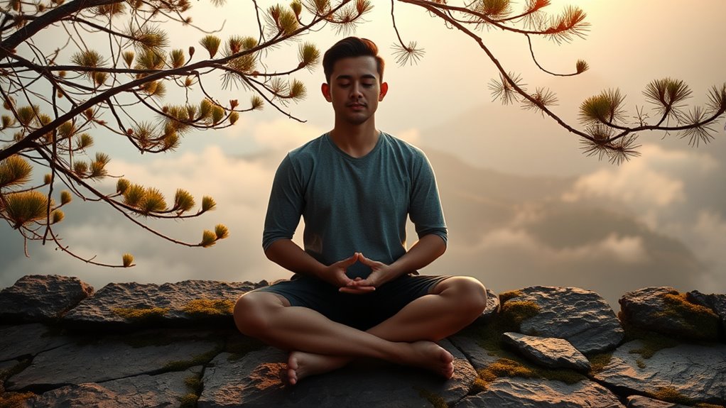 calmness through mindful breathing