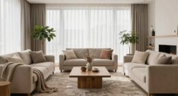 calm living room furniture