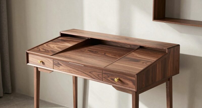 compact secretary desk options