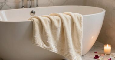 luxury bath towel selection