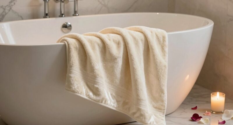 luxury bath towel selection