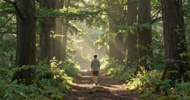 morning walk for mindfulness