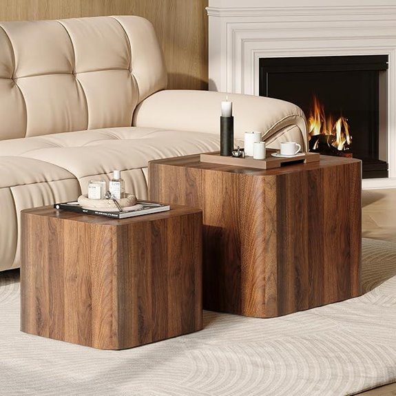 set of two nesting tables