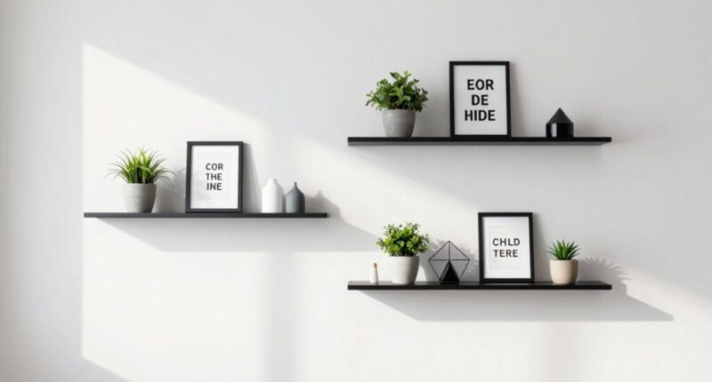 top minimalist quote shelves