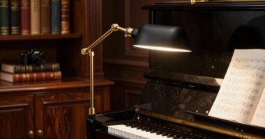 top piano desk lamps