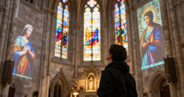 Colorado cathedral hosts immersive show depicting human experiences, spirituality