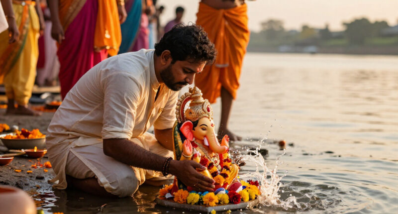 Ganesh Visarjan Surges In Global Coverage